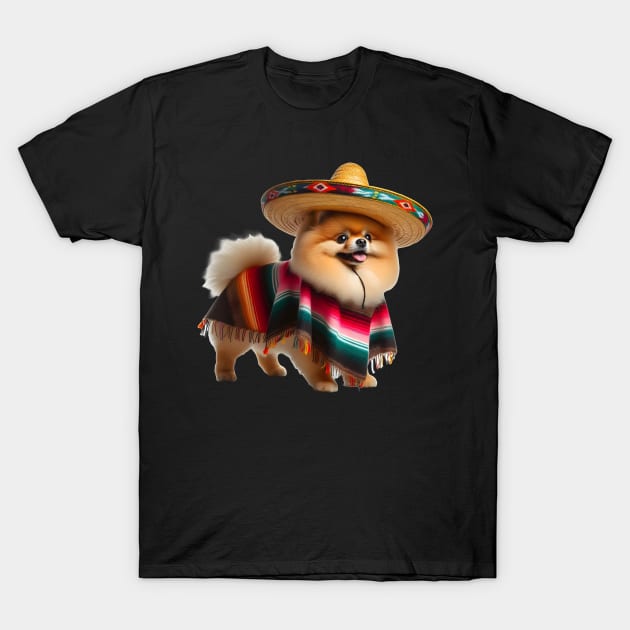 Cinco de Mayo Pomeranian T-Shirt by FromBerlinGift
